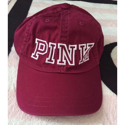 Victoria's Secret Pink Hat Orchid White Embroidered Graphics Baseball Cap  eb-56378318